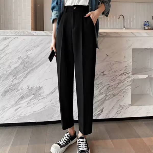 Pantalón de Sastrería Aurora con Tiro Alto (¡Sofisticación y Comodidad en un Solo Look!)